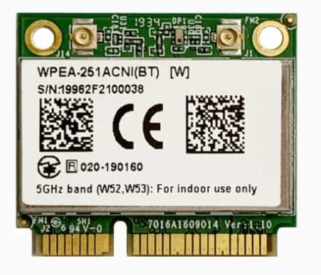 802.11ac/a/b/g/n Wi-Fi Combo Half Mini PCIe Module (WiFi 5), Qualcomm QCA6174A-5, 2T2R